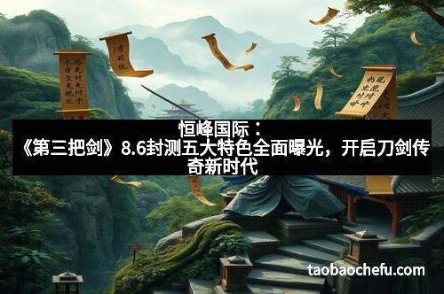 恒峰国际：《第三把剑》8.6封测五大特色全面曝光，开启刀剑传奇新时代